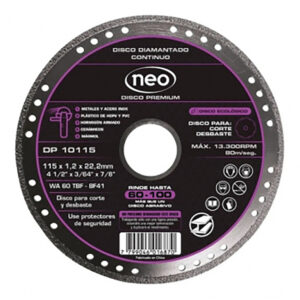NEO-DP10115  DISCO DIAMANTADO CONTINUO 4 1/2 13,300RP