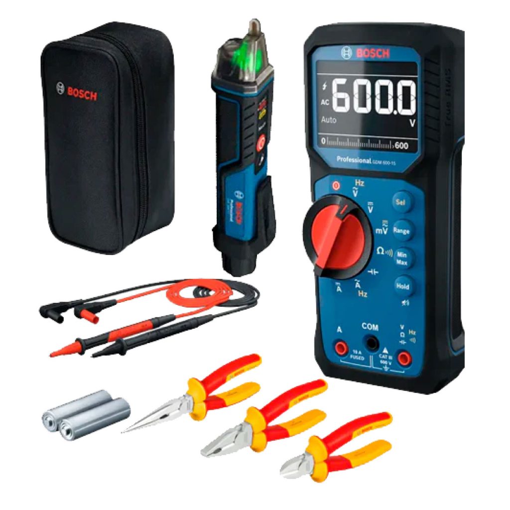 BCH-061SA002LJ Combo de electricidad BOSCH Multímetro GVD 1000-17 + GDM 600-15 + 16