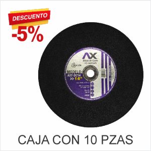 AXT-DC14 DISCO DE CORTE DE 14" CAJA CON 10 DISCOS
