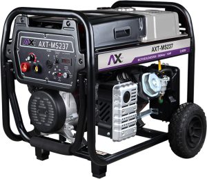 ​AXT-MS237 MOTOSOLDADORA 50-200A, 5,500Wtts, 120V, 14HP CON MARCHA, BATERIA Y LLANTAS