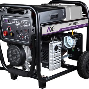 ​AXT-MS237 MOTOSOLDADORA 50-200A, 5,500Wtts, 120V, 14HP CON MARCHA, BATERIA Y LLANTAS