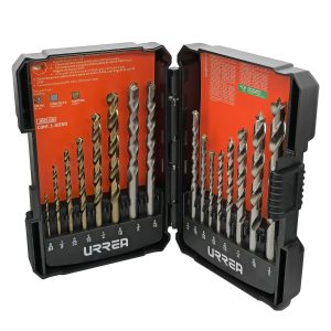 JBCU16 Juego combinado de brocas para metal, concreto y madera, 16 piezas Urrea