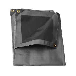 L4X5 Lona de polietileno para uso rudo color gris, 4 x 5 m Urrea