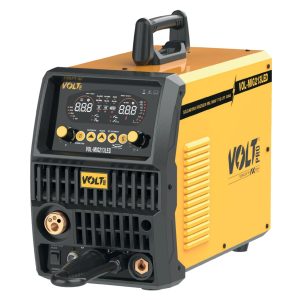 VOL-MIG213LED Soldadora Inverter MIG/MAG 110/220V 200A 3-en-1 con TIG Lift y Pantalla LED