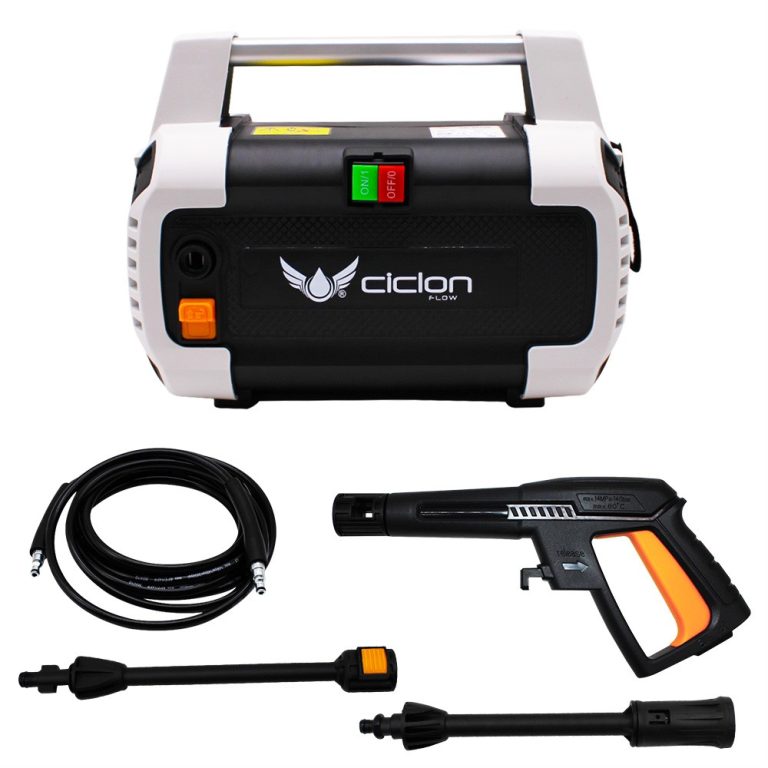 CIC-HE120 Hidrolavadora Eléctrica 1300w Ciclon 120 Bar / 1740 Psi C/ Pistola Y Lanza