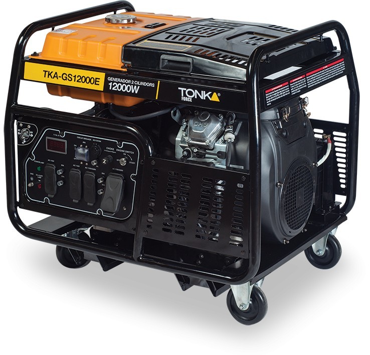 GENERADOR 12,000Wtts, 120/240V,60Hz, DOS PISTONES,MARCHA,BATERIA Y LLANTAS