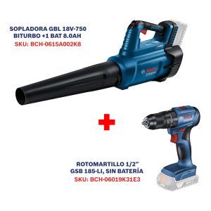 BCH-0615A002K8 Sopladora Inalámbrica 18V Bosch GBL 18V-750 BITURBO Brushles