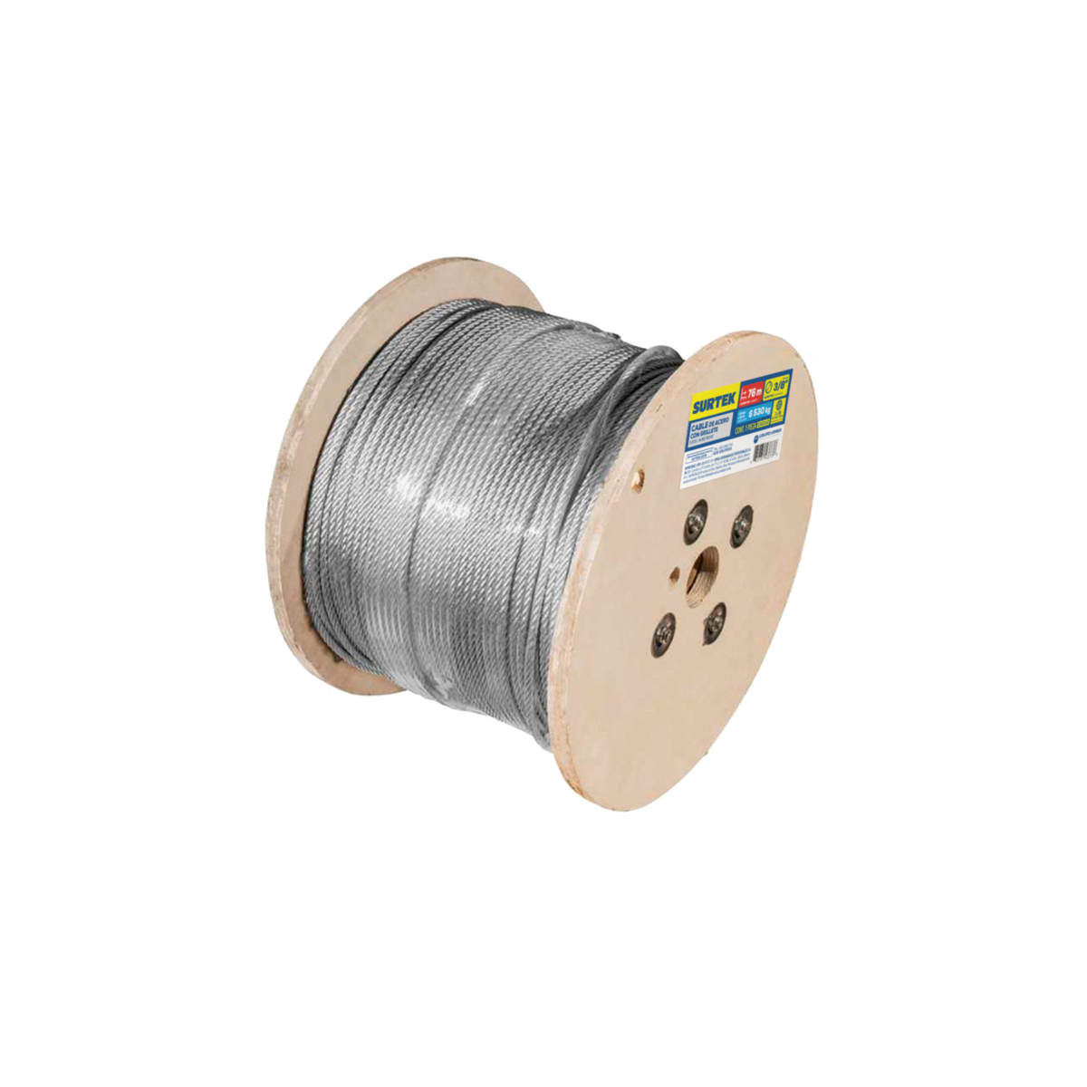 CAA8513 Cable de acero con alma de fibra 1/2" x 450m Surtek