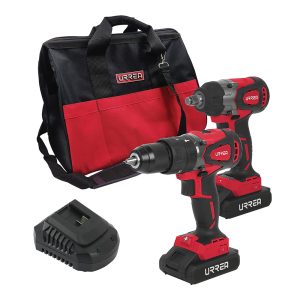 JHI2 Juego de rotomartillo y pistola de impacto a batería Li-ion 20 V, 2 piezas en mochila Urrea