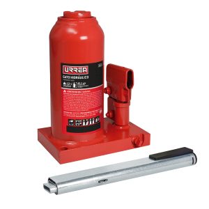 2412 Gato hidráulico de botella con palanca telescópica de tres piezas galvanizada, 12 ton Urrea