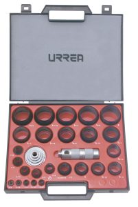 49902 Juego de sacabocados 27 piezas 1/8-2" Urrea