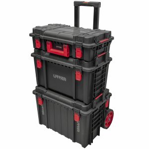 JCMI3 Juego de cajas modulares plásticas color negro 22", 3 piezas Urrea