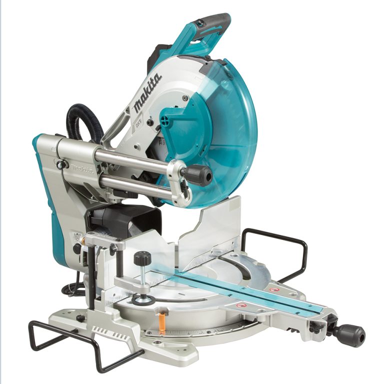 LS1219L Sierra inglete telescopica 12" de Doble‑Bisel de Corredera con Láser