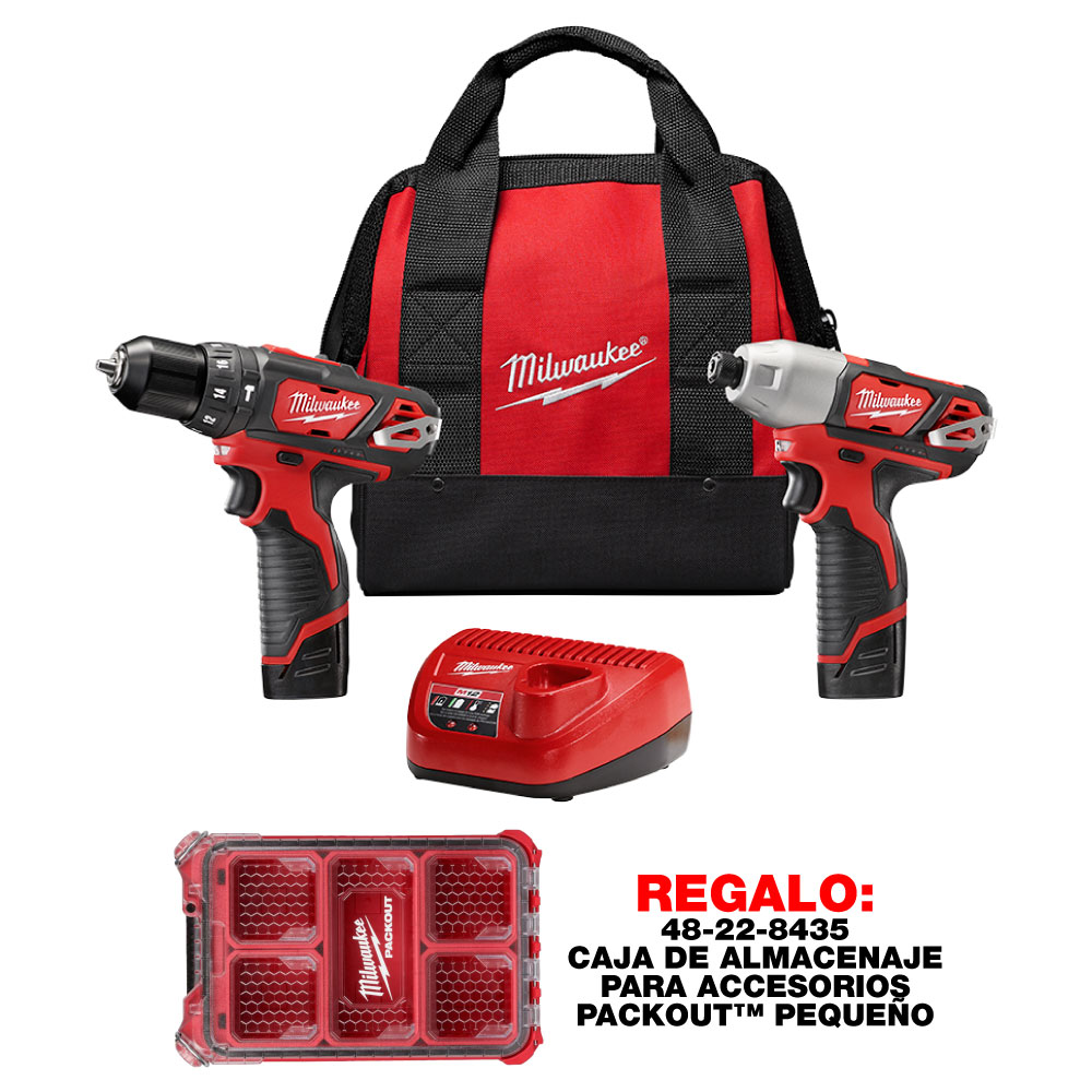 2497-22 M12™ Combo Kit Cordless LITHIUM-ION 2-Tool Combo Kit | Milwaukee Tool