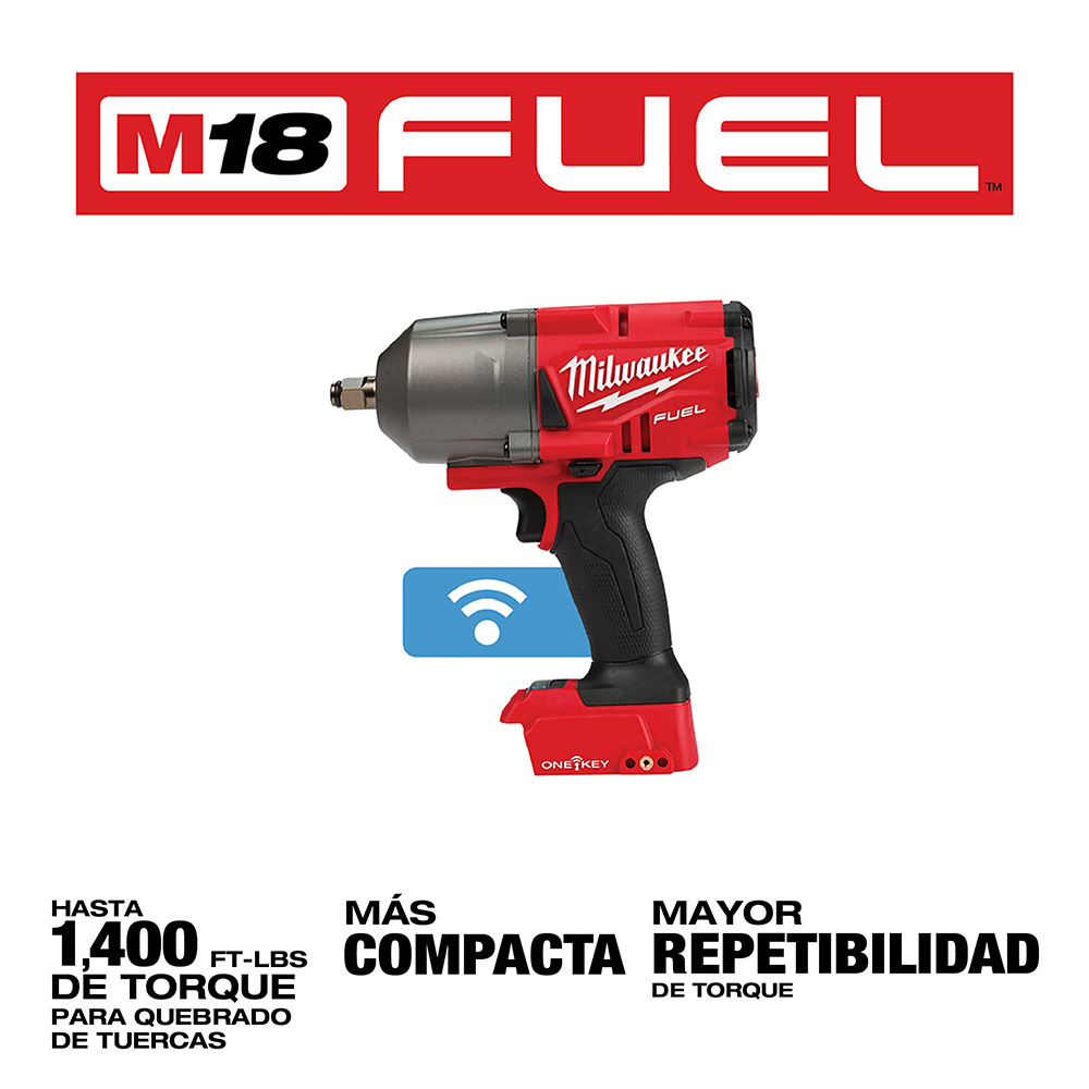 2863-20-B Llave de impacto de torque alto M18 FUEL™ de 1/2" con ONE-KEY™ y anillo de fricción (SIN ACCESORIOS) - Imagen 3