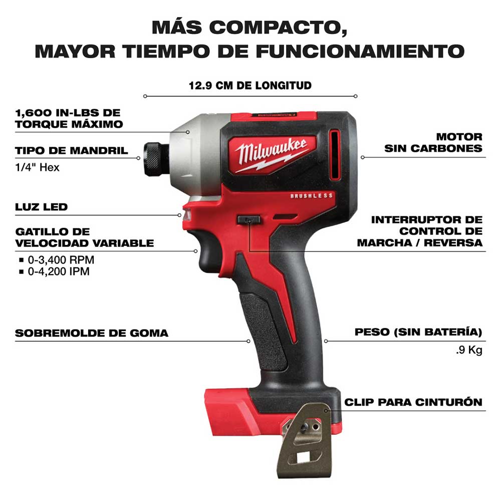 P326-3610 COMBO M18 COMPACTO SIN CARBONES - Imagen 4