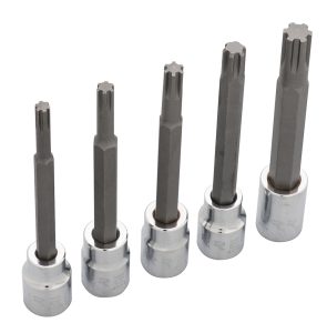 4991M5 Juego de 5 dados punta ribe 3/8" Urrea