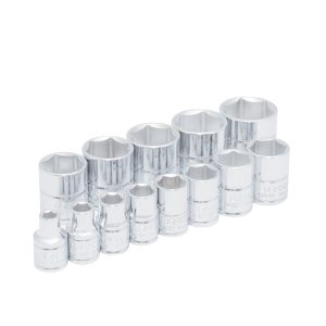 52126 Juego 13 dados pulgadas cuadro 3/8" 6 puntas en riel Urrea