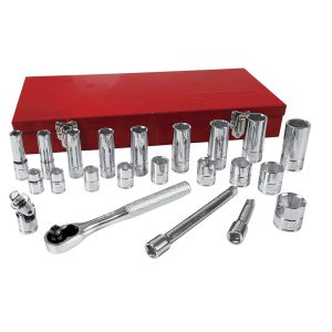 52134 Juego de 23 dados y accesorios 3/8" 6 puntas Urrea