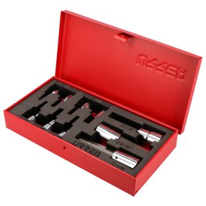 5254H Juego de dados con punta hexagonal en pulgadas cuadro de 3/8" y 1/2", 10 piezas Surtek