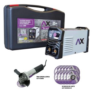 AXT-147LED-C4 SOLDADORA INVERSOR MMA/TIG LIFT 140A, BI VOLTAJE 110/220V