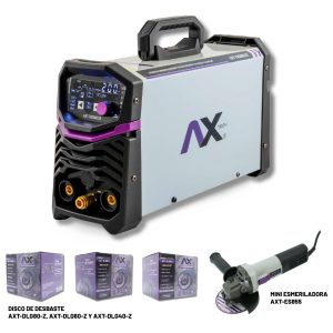 AXT-TH200LCD-C2 SOLDADORA INVERSOR ELECTRODO Y TIG HF 200A, BI VOLTAJE 110-220V