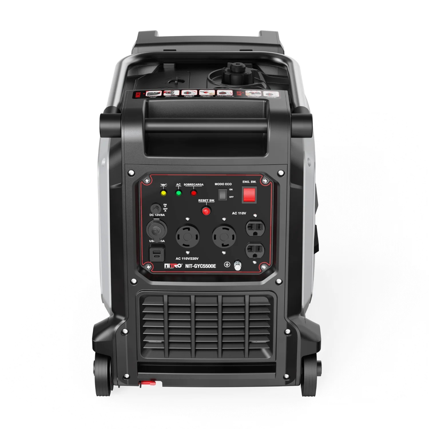 NIT-GYC5500E GENERADOR INVERTER SILENCIOSO 5500W, 11HP, 110/220V, CON MARCHA Y BATERIA - Imagen 2