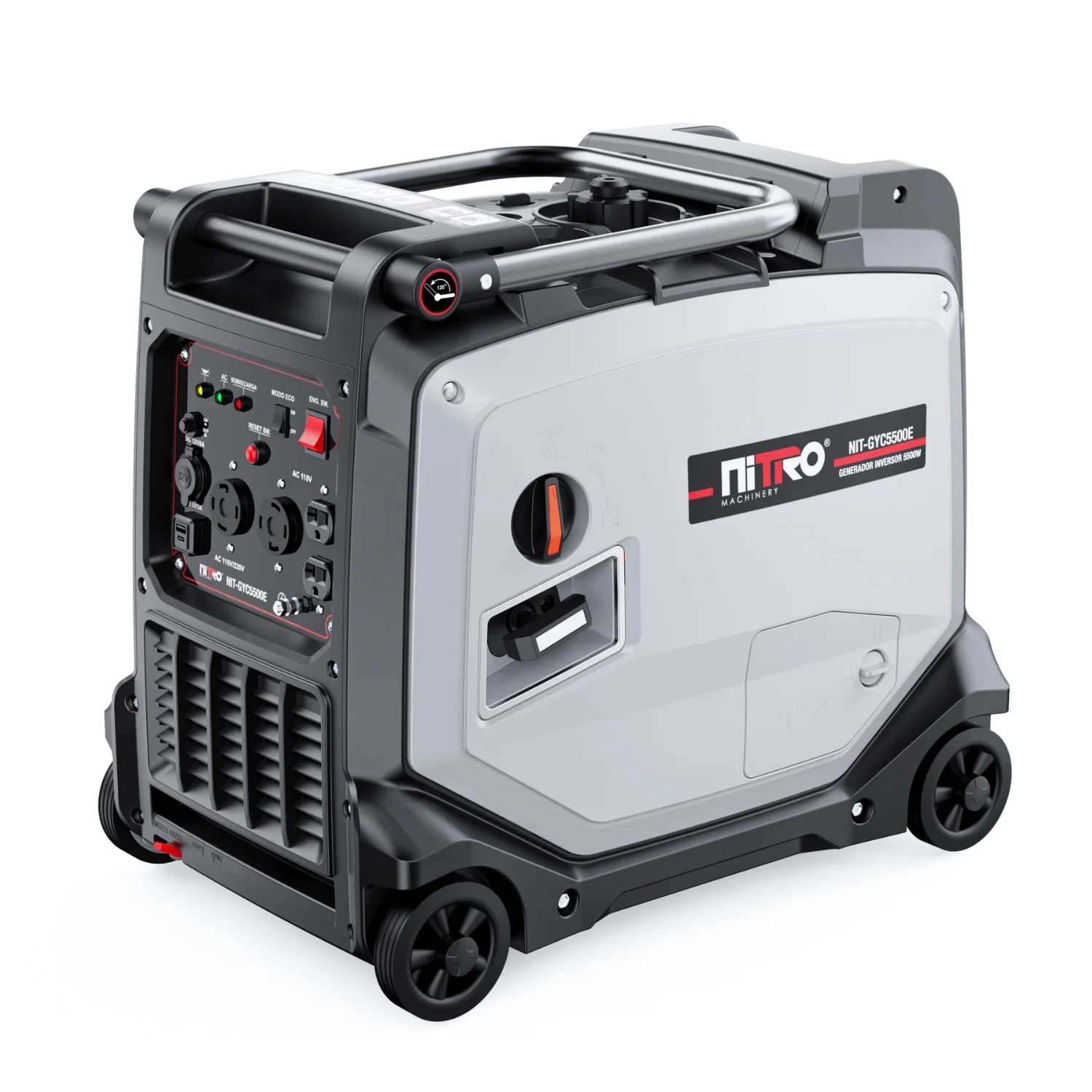 NIT-GYC5500E GENERADOR INVERTER SILENCIOSO 5500W, 11HP, 110/220V, CON MARCHA Y BATERIA - Imagen 3