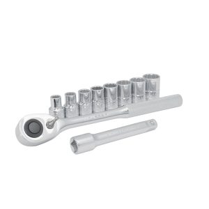 JBUA01S Juego de 10 dados y accesorios en pulgadas 1/2" Urrea
