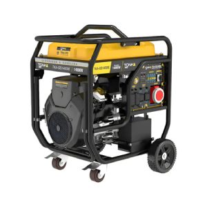 TKA-GS14000E GENERADOR 14000 Wtts, 24HP, 127/220V, MONOFASICO Y TRIFASICO, DOS PISTONES, MARCHA, BATERIA Y LLANTAS