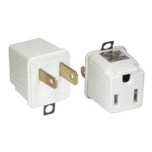 136074 Adaptador clavija de aterrizado a polarizado 2 piezas Surtek