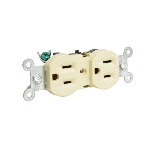 136400 Contacto dúplex tapa marfil base negra 15A 127V Surtek