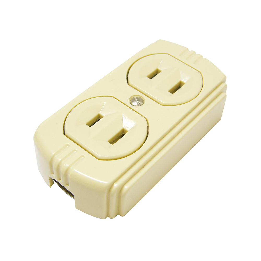 136403 Contacto dúplex de superficie polarizado 15A 127V Surtek