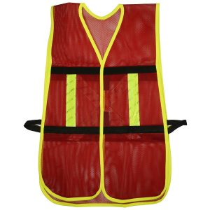 137494 Chaleco de seguridad malla ajustable gancho rojo Surtek