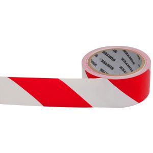 138061 Cinta de señalización rojo y blanco 18 mt Surtek