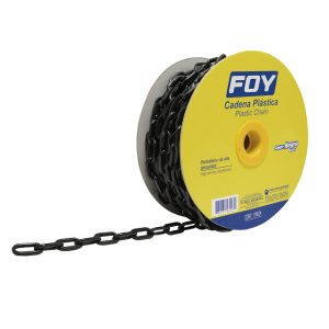 143437 Cadena plast 3mm 1/8" 50m ngro Foy