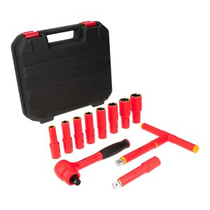 5400VI Juego de dados y accesorios cuadro de 1/2" en pulgadas para 1000 V, 11 piezas Urrea