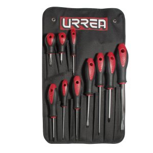 8600F Juego de 10 destornilladores bimaterial combinado Urrea