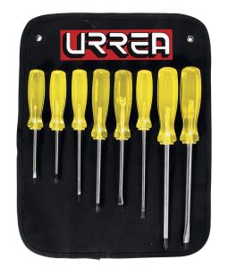 9600D Juego de 8 destornilladores ámbar combinado Urrea