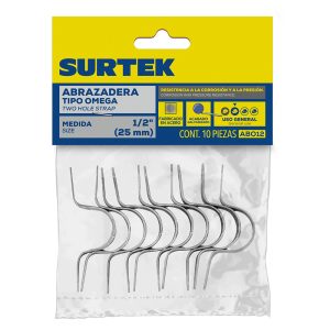 ABO2 Abrazadera para tubo tipo omega 2", 5 piezas Surtek