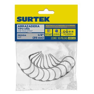 ABU112 Abrazadera para tubo tipo uña 1-1/2", 5 piezas Surtek