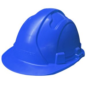 CASZ Casco de seguridad con ajuste de intervalos de 4 puntos, color azul Surtek