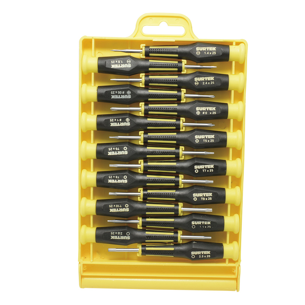DJY03 Juego de 15 destornilladores de precisión combinado Surtek