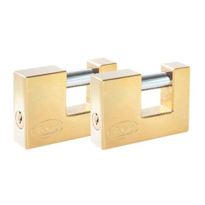 Juego de 2 candados para cortina latón 80mm Lock