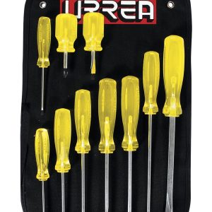 JBUD02 Juego de 10 destornilladores ámbar combinado Urrea
