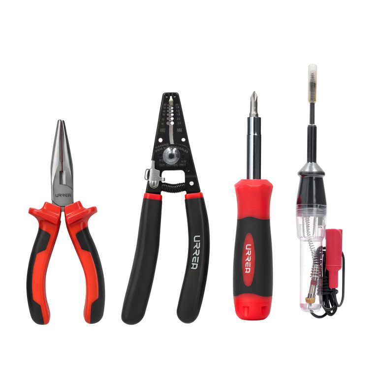 JE5PD Juego de pinzas para electricista con mango bimaterial con probador y destornillador, 5pz Urrea