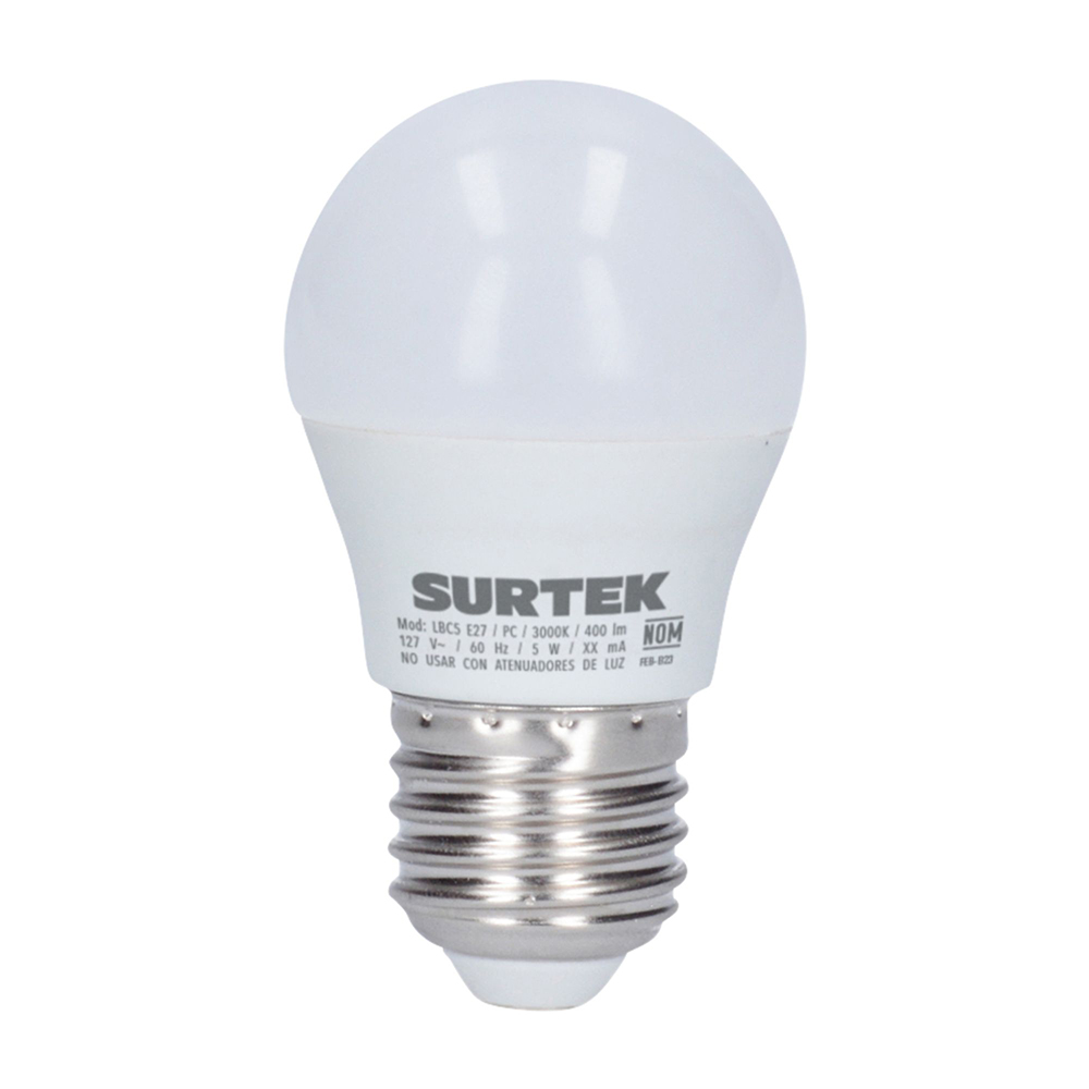 LBD11 Lámpara de LED tipo bulbo A19, 11 W luz de día Surtek