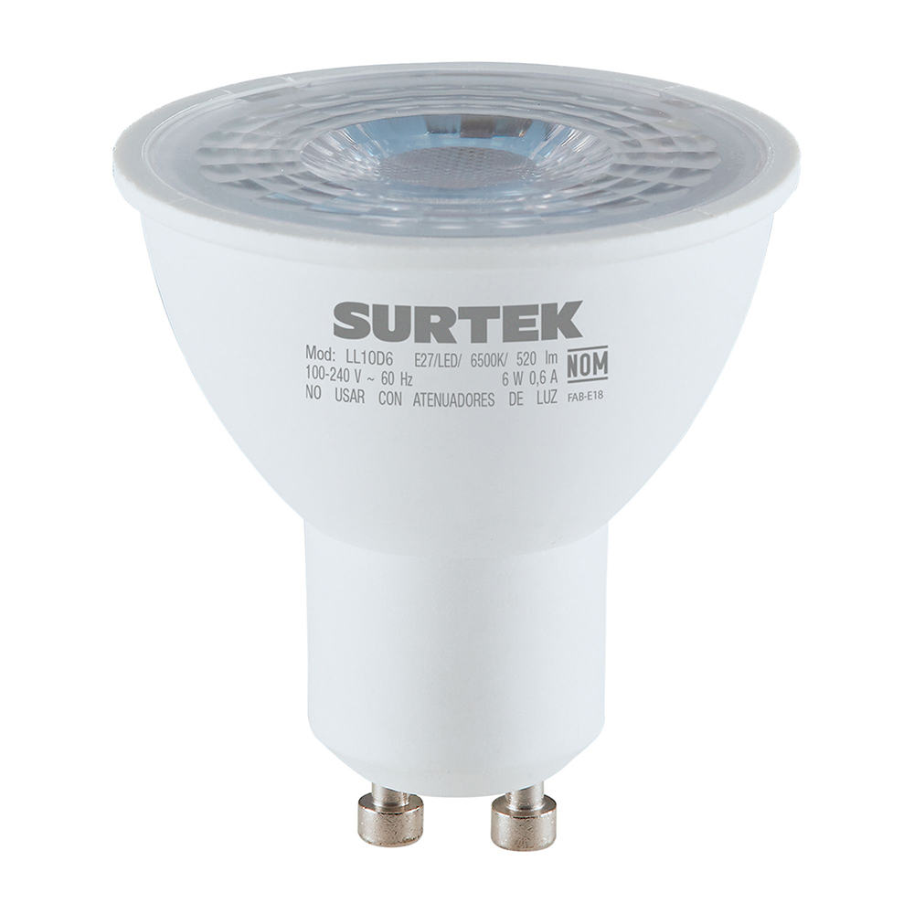 LL10C4 Lámpara de LED tipo GU10, 4 W luz cálida Surtek