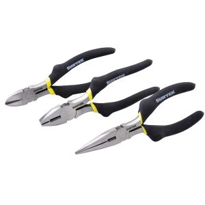 P01 Surtek Juego de 3 pinzas para electricista
