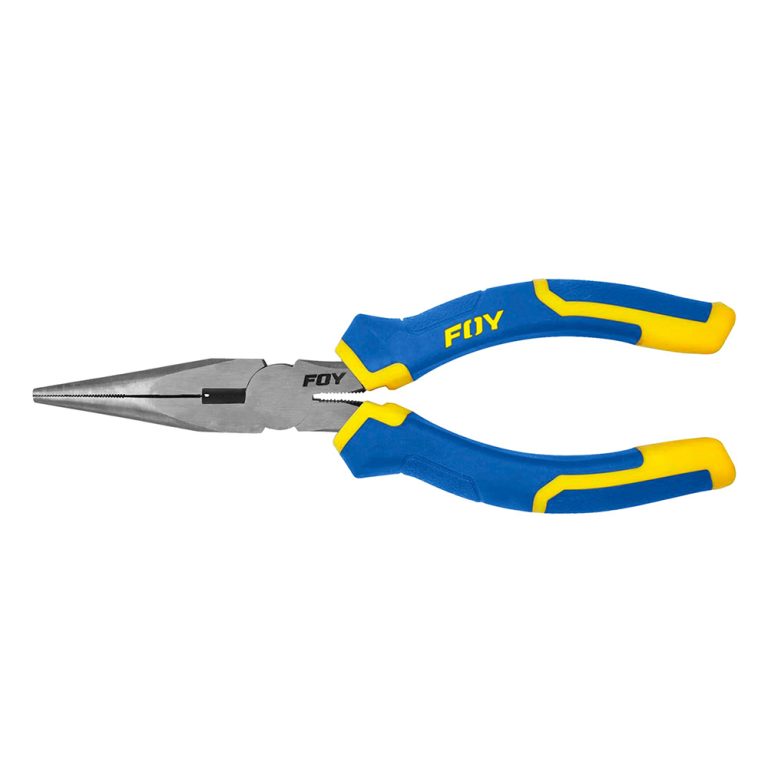 PE8PL Pinza para electricista con mango bimaterial punta larga de 8" Foy